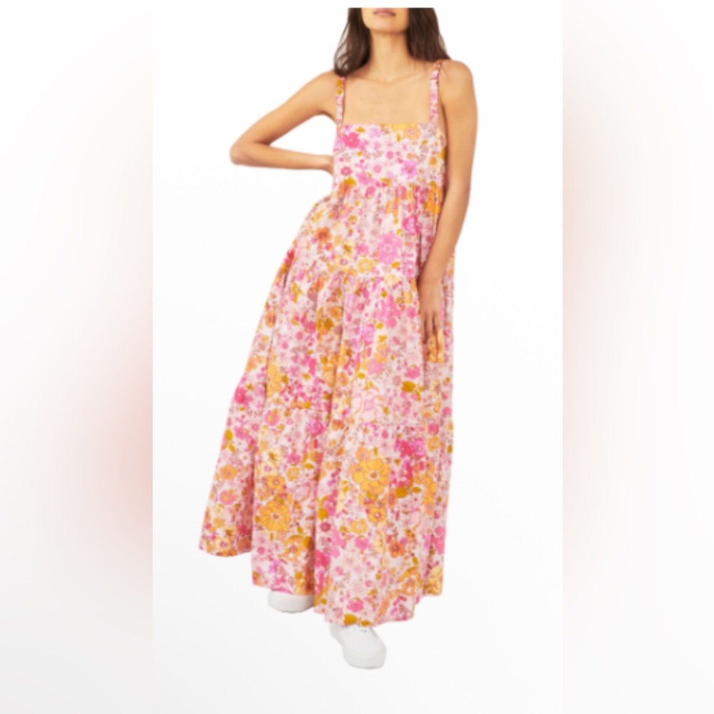 Free People floal maxi sundress